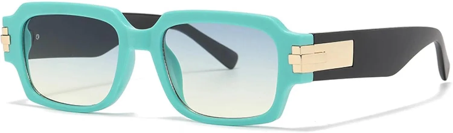 

Классические солнцезащитные очки для женщин и мужчин, модные, роскошные, винтажные, для путешествий, с защитой от УФ-излучения UV400 TVTBBVV, Green Gray Yellow