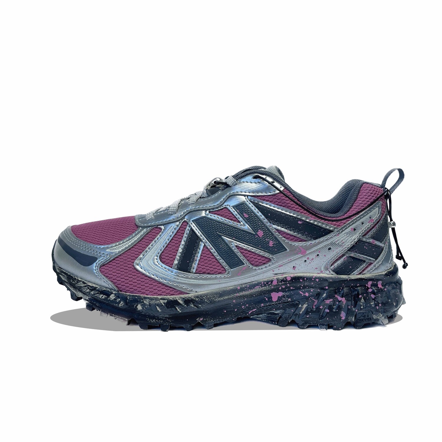 

Кроссовки NB 410 унисекс с низким верхом серебристо-розовые New Balance