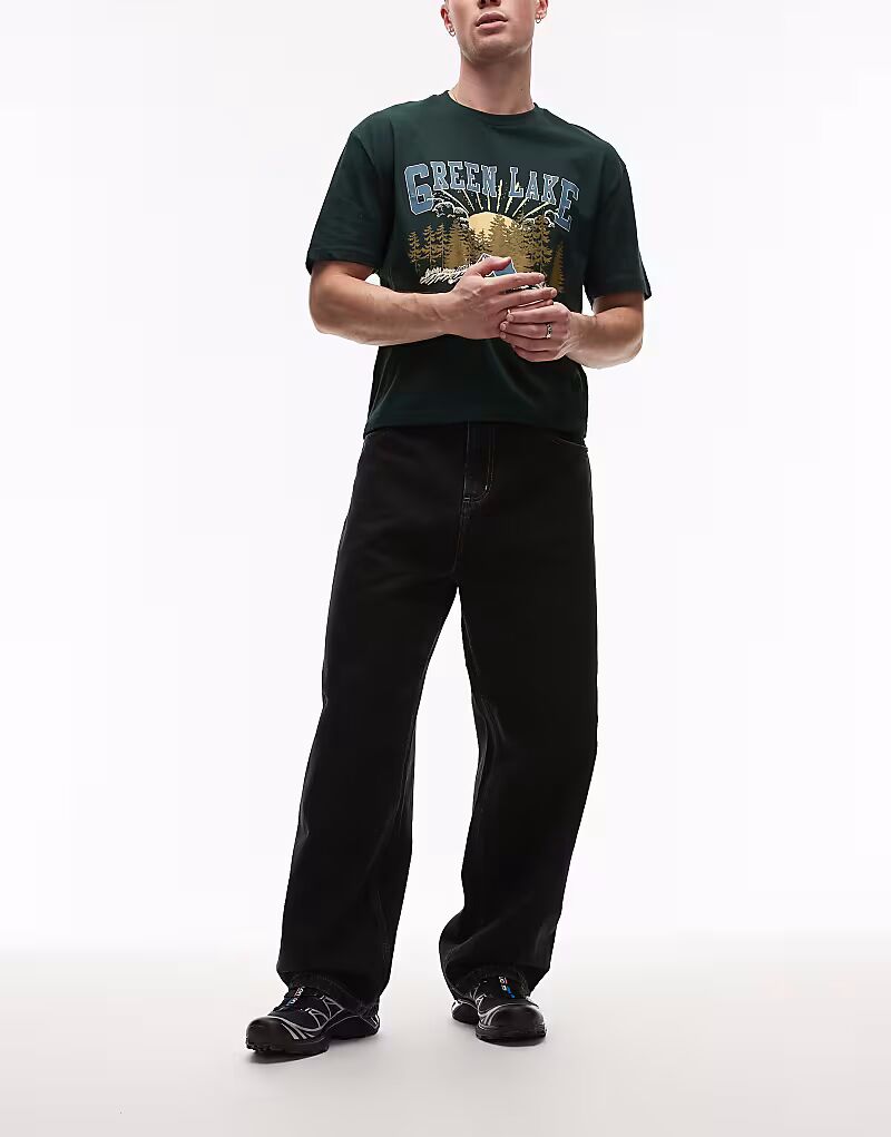 

Джинсы Carhartt WIP brandon свободного покроя черного цвета