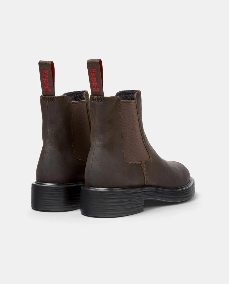 Женские ботинки челси Camper Dean из кожи, коричневый — фото 2