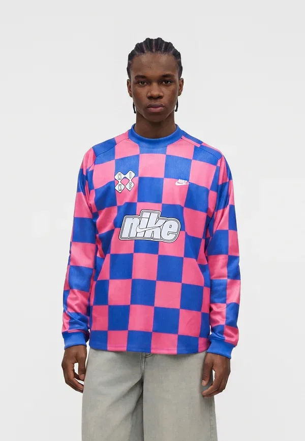 Футболка вратарская с длинным рукавом Nike Sportswear, гостевая, game royal/pinksicle/hydrogen blue
