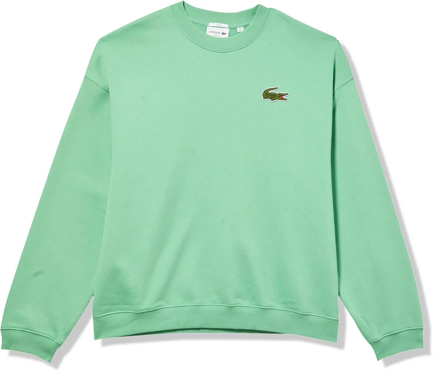 Толстовка мужская Lacoste свободного кроя с нашивкой, графический принт, черный