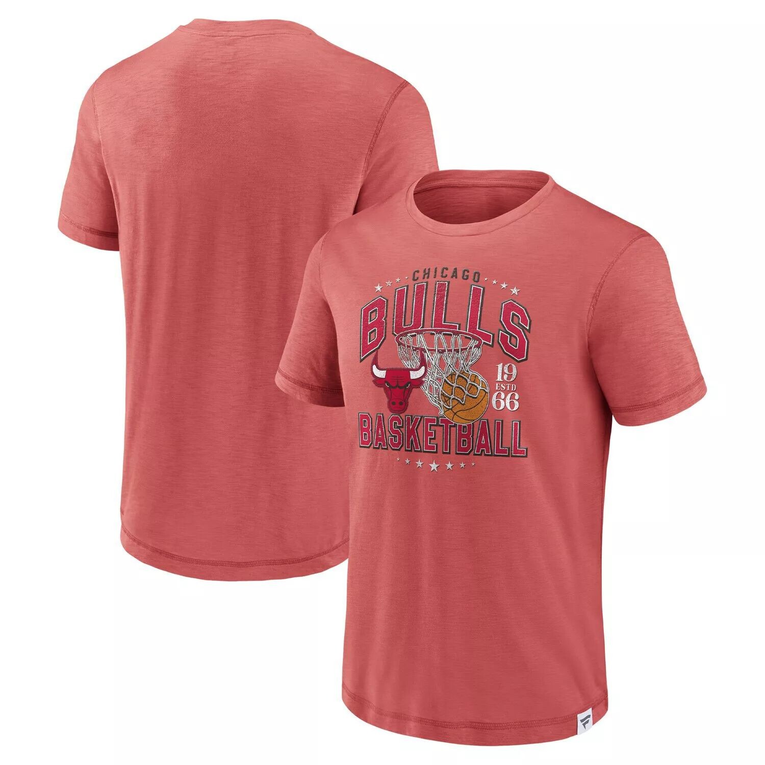 

Мужская красная футболка с логотипом Chicago Bulls Reinforce True Classics Vintage Slub Fanatics