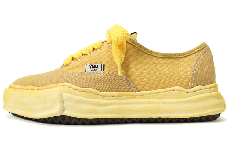 

Maison Baker OG Sole Over Dyed Canvas Low Yellow Mihara Yasuhiro