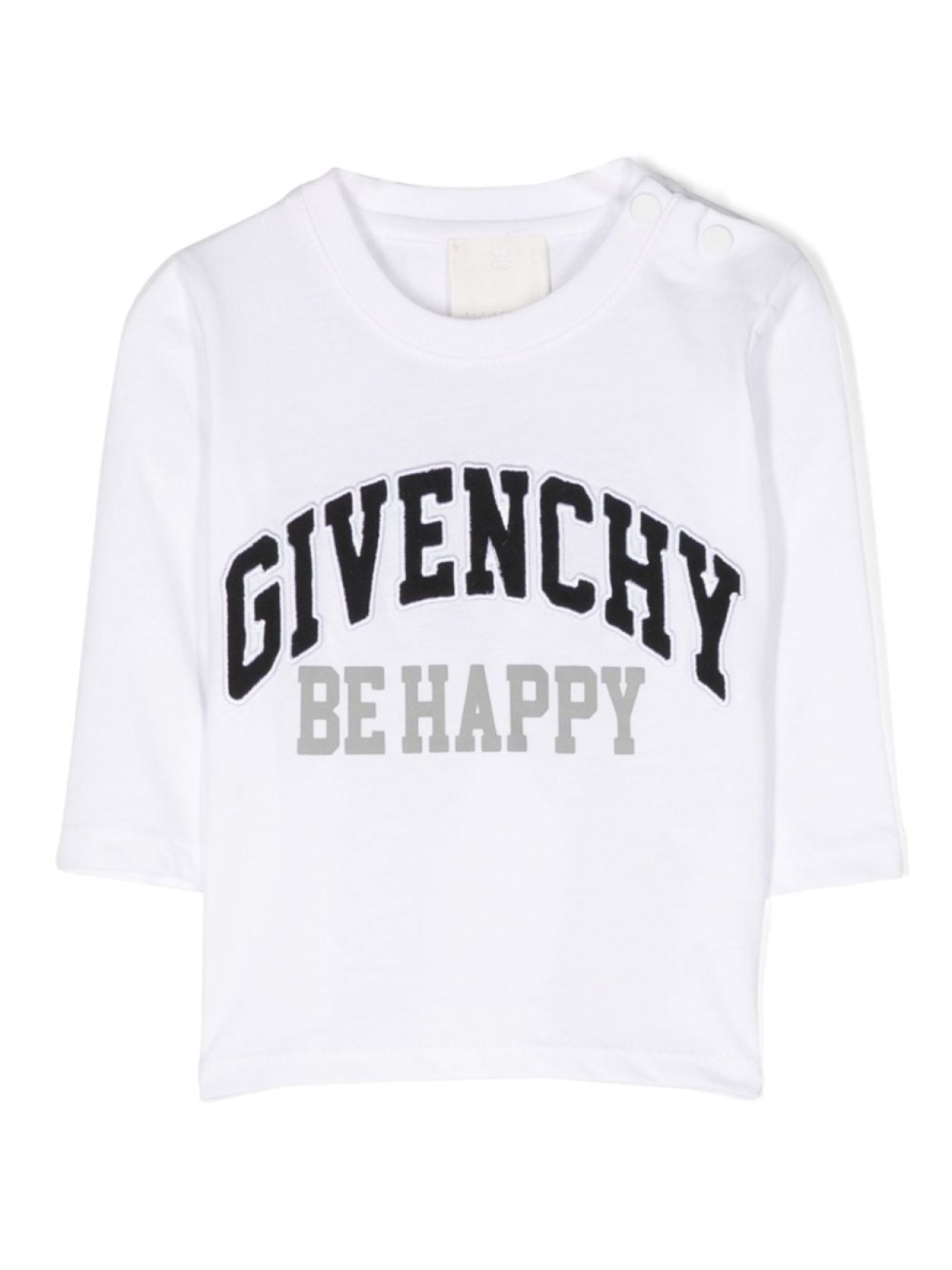 

Givenchy Kids футболка с вышитым логотипом, белый