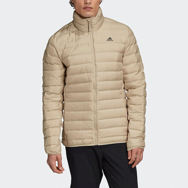 Пуховик adidas Windproof And Warm Sports Stand Collar Down Jacket Men's Khaki, хаки — фото 3