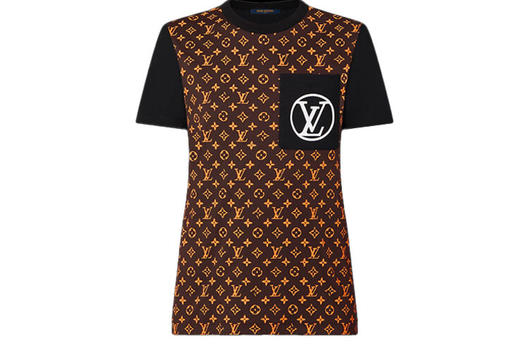 

Новые квартальные продукты LV Футболка женская коричневая Louis Vuitton