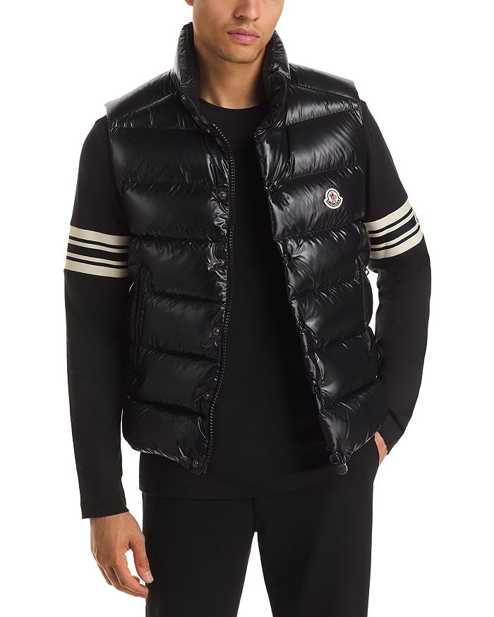 

Теплый жилет Tibb с наполнителем из пуха и нейлоновой тканью Moncler, черный