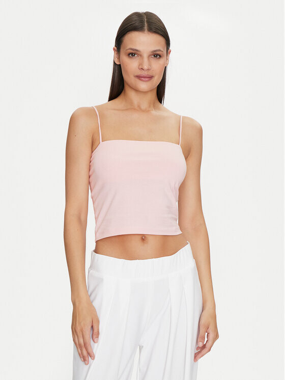 

Облегающий топ Gina Tricot, розовый