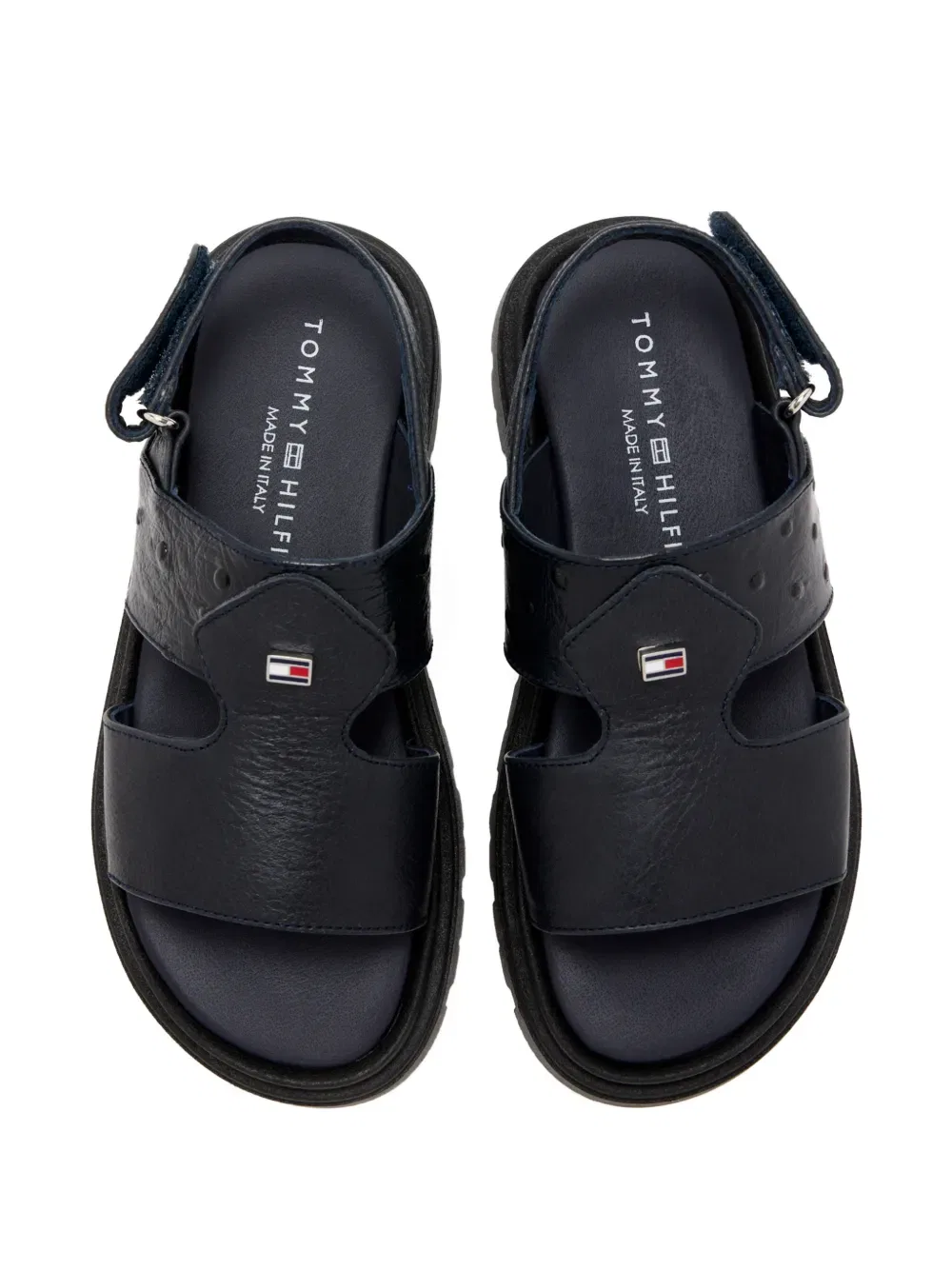 Текстурированные сандалии с логотипом Tommy Hilfiger Junior, синий — фото 3