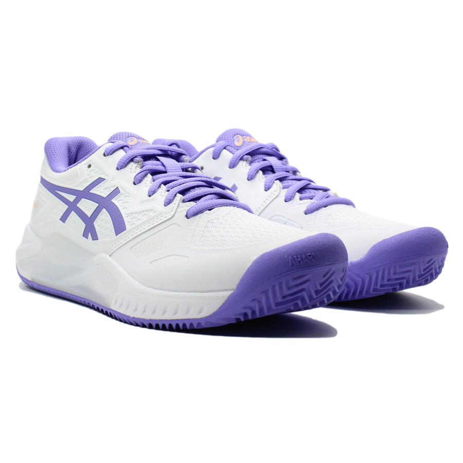 Женские кроссовки Asics Gel-challenger 13 Clay 1042a165-104 белого и фиолетового цветов — фото 4