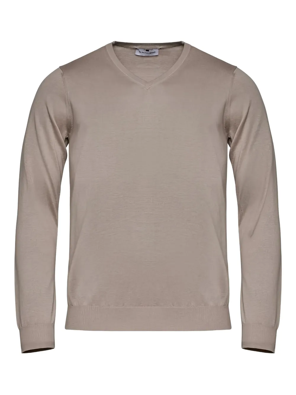 

Вязаный свитер с V-образным вырезом Loja Das Meias, коричневый