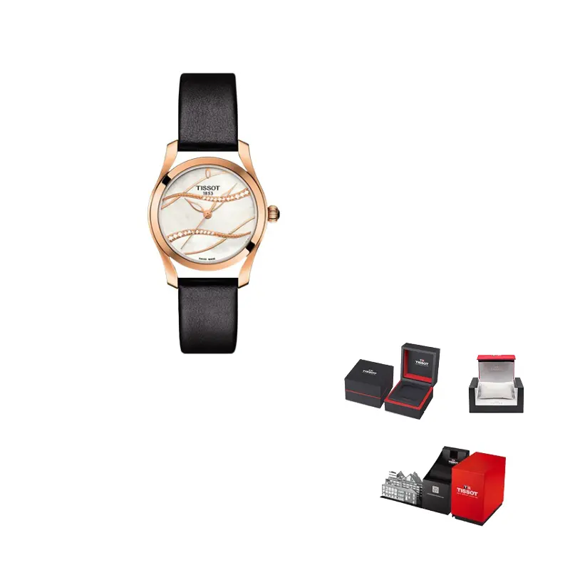 

TISSOT Часы Sea Wave Series Quartz Movement Women's Watch Watch 30mm Silver Dial Stainless Steel Case Leather Strap
