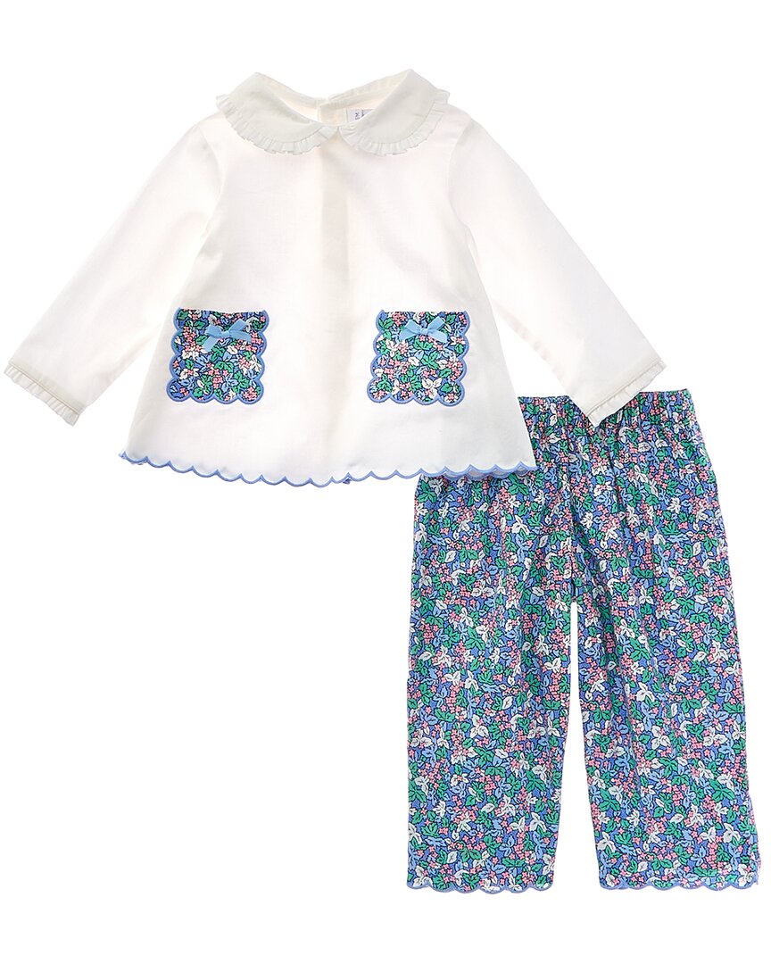 

Комплект брюк и топа Rachel Riley Winter Blossom, цвет multi