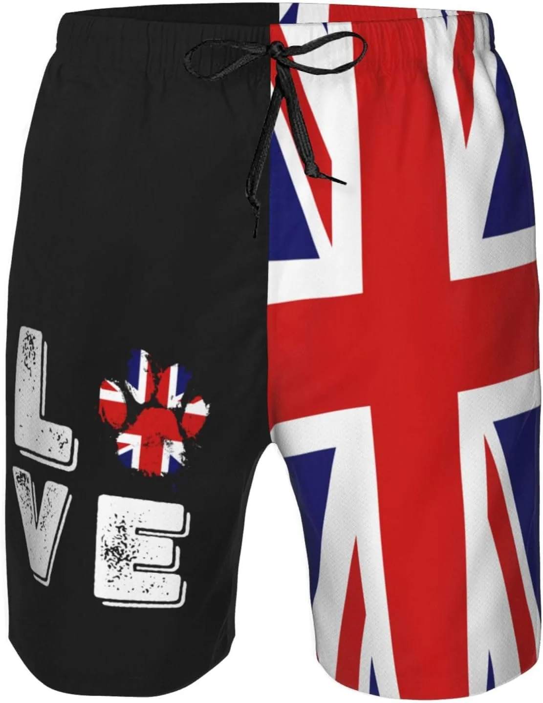 Мужские плавки Love Paw Britain с британским флагом Generic, белый