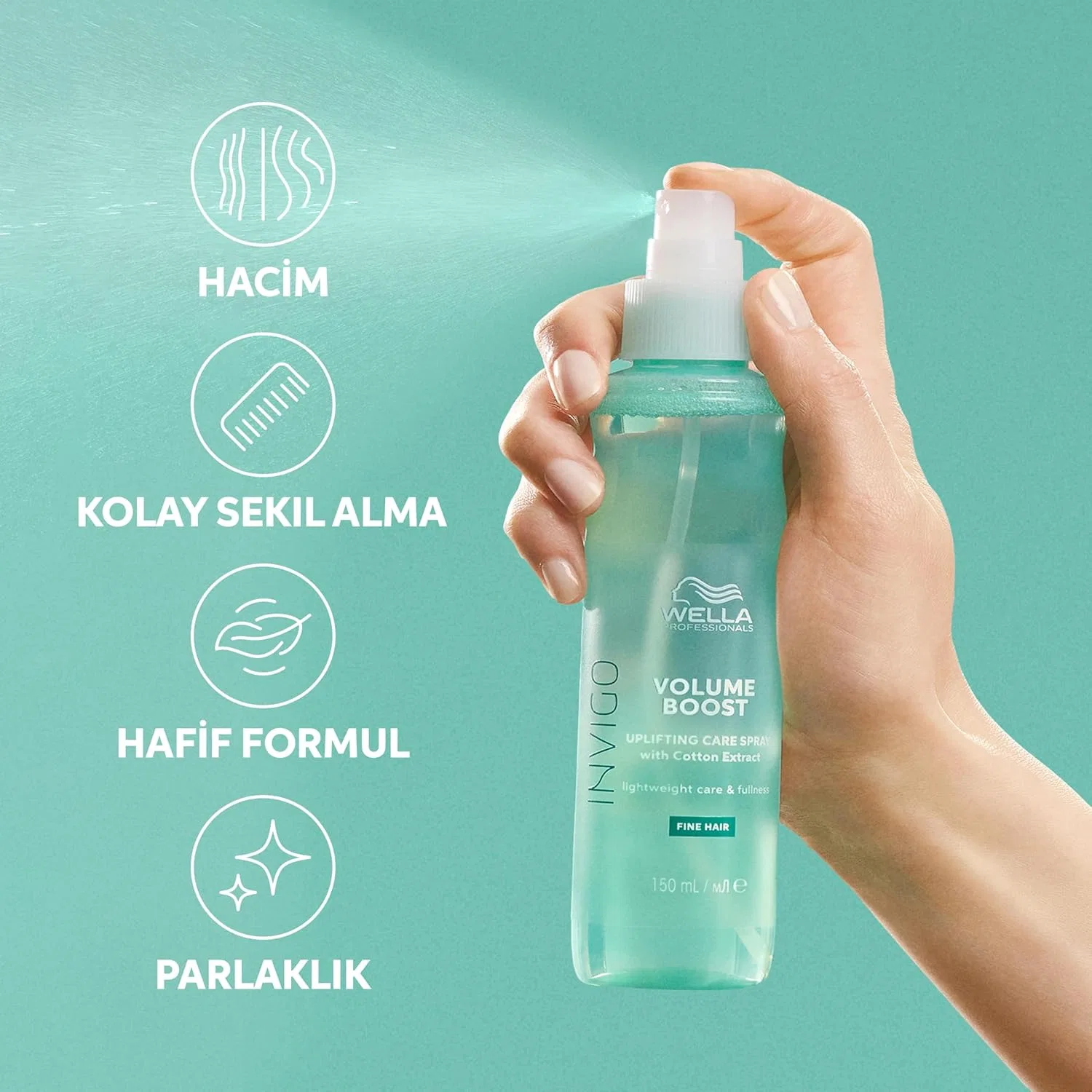 Спрей Wella Professionals Invigo Volume Boost для объема волос 150 мл Wella Professionals — фото 2