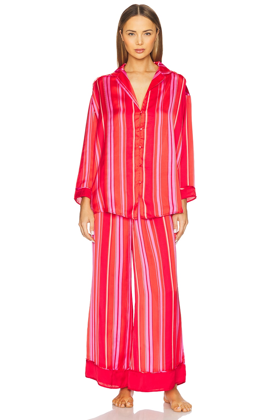 

X intimately fp комплект пижамы Dreamy Days от Free People, berry combo