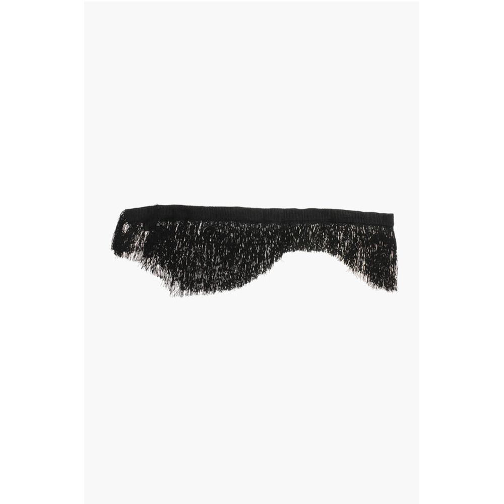 

Однотонный тонкий палантин с бахромой Dsquared2, Black