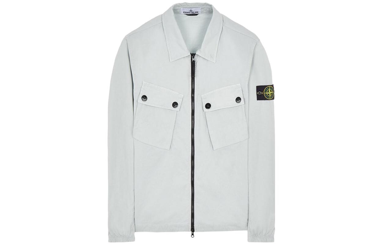 

Рубашка унисекс светло-серая Stone Island, серый