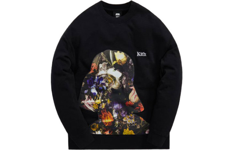 

Толстовка For Star Wars Floral Vader Crewneck KITH, черный