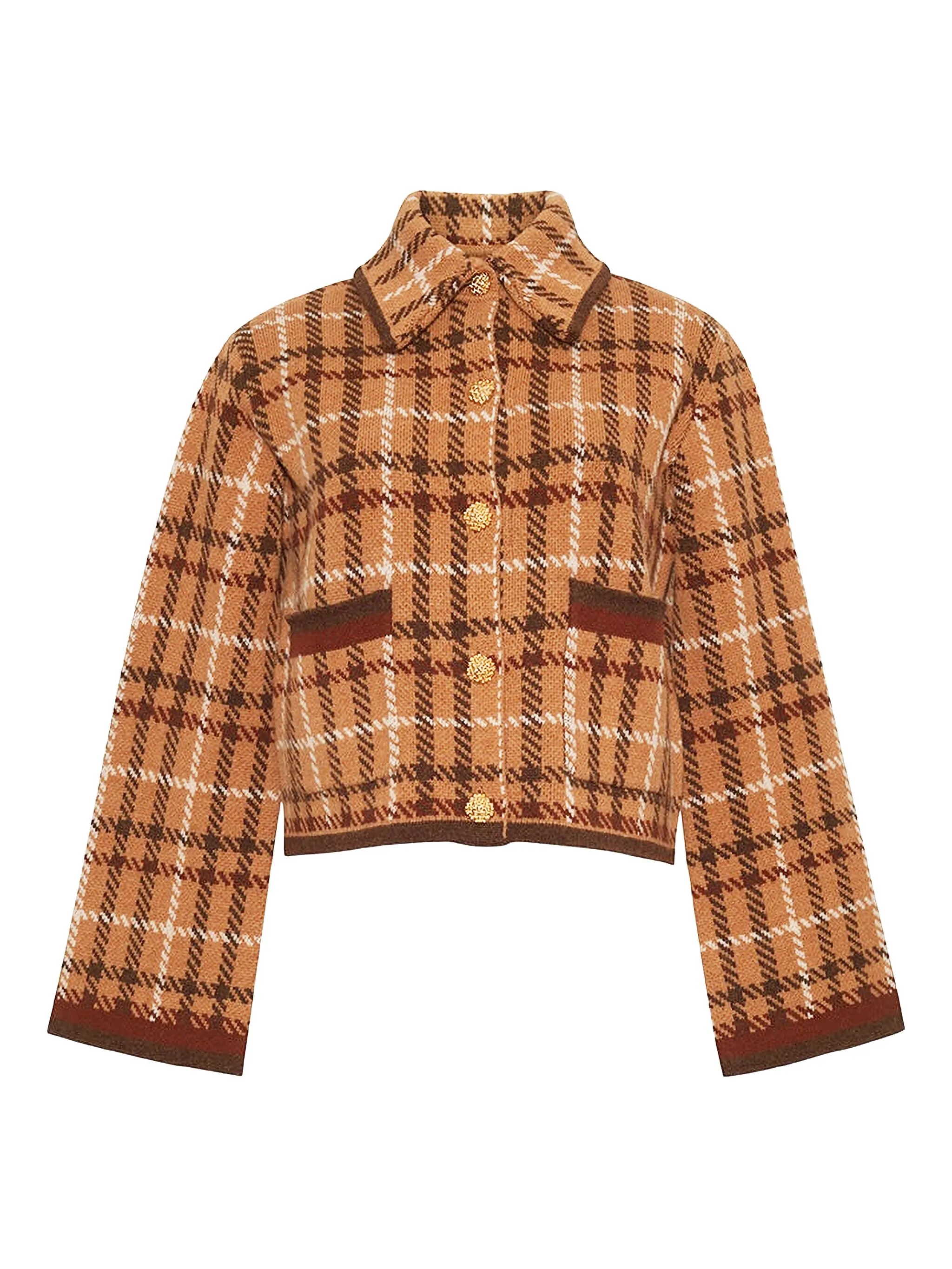 

Кардиган Delilah в клетку Cara Cara, коричневый