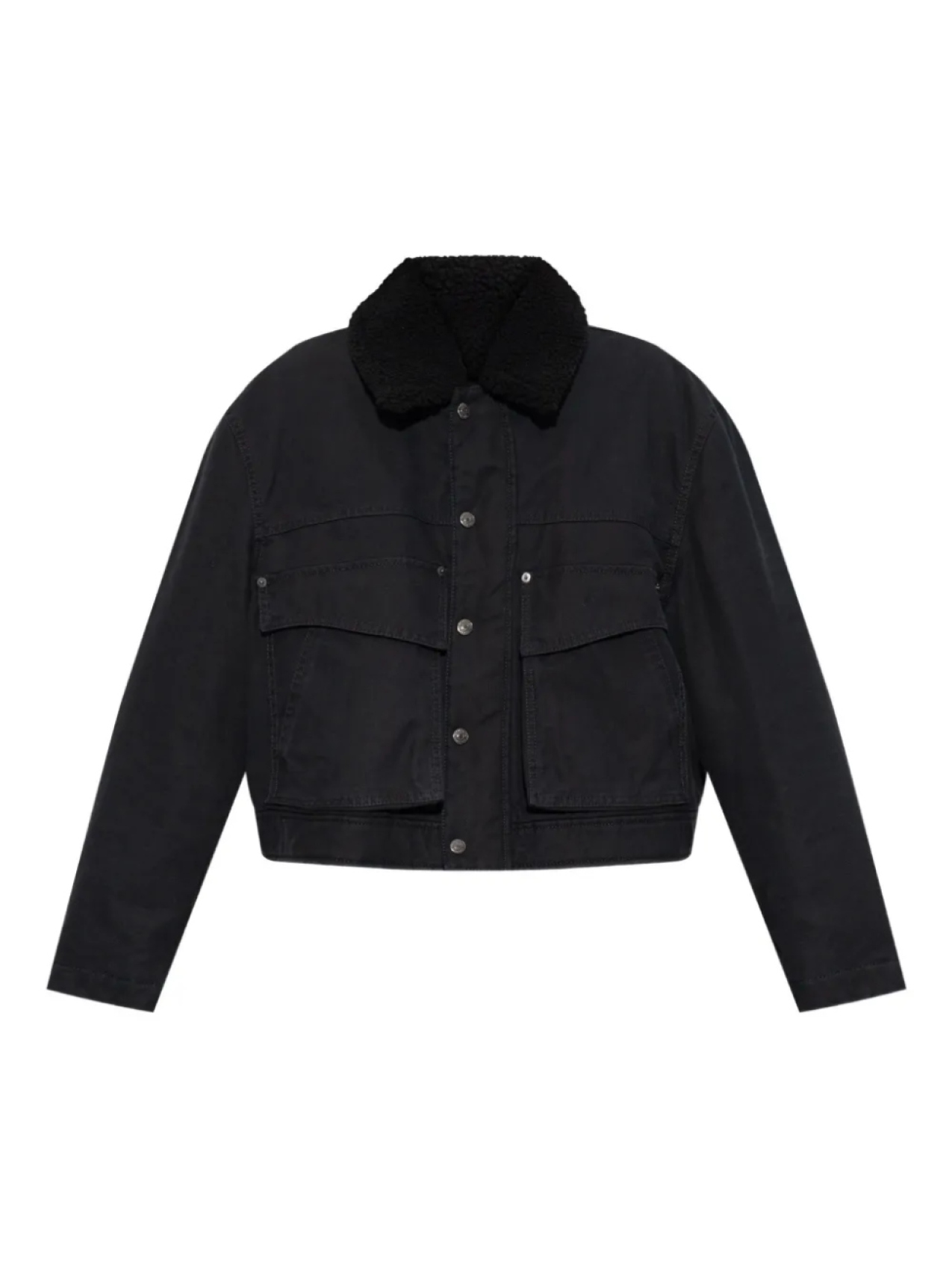 

Куртка DSQUARED2 с карманом-клапаном и воротником из шерпы