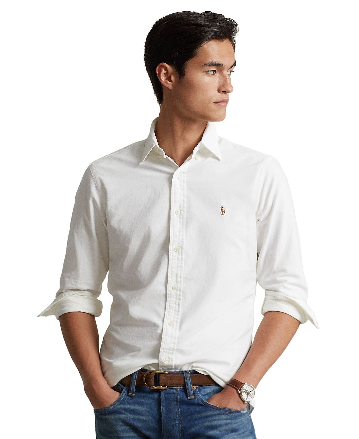 

Мужская оксфордская рубашка классического кроя с длинным рукавом Polo Ralph Lauren