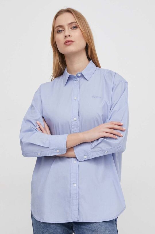 

Рубашка PAULA из хлопка Pepe Jeans, синий