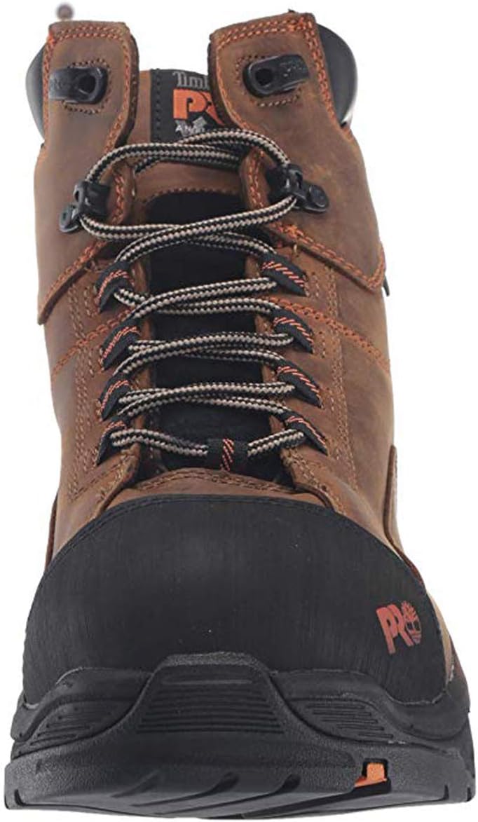Timberland PRO мужские Bosshog 6 дюймовые рабочие ботинки с композитным защитным носком и водонепроницаемостью, Brown: Brown Orange — фото 2