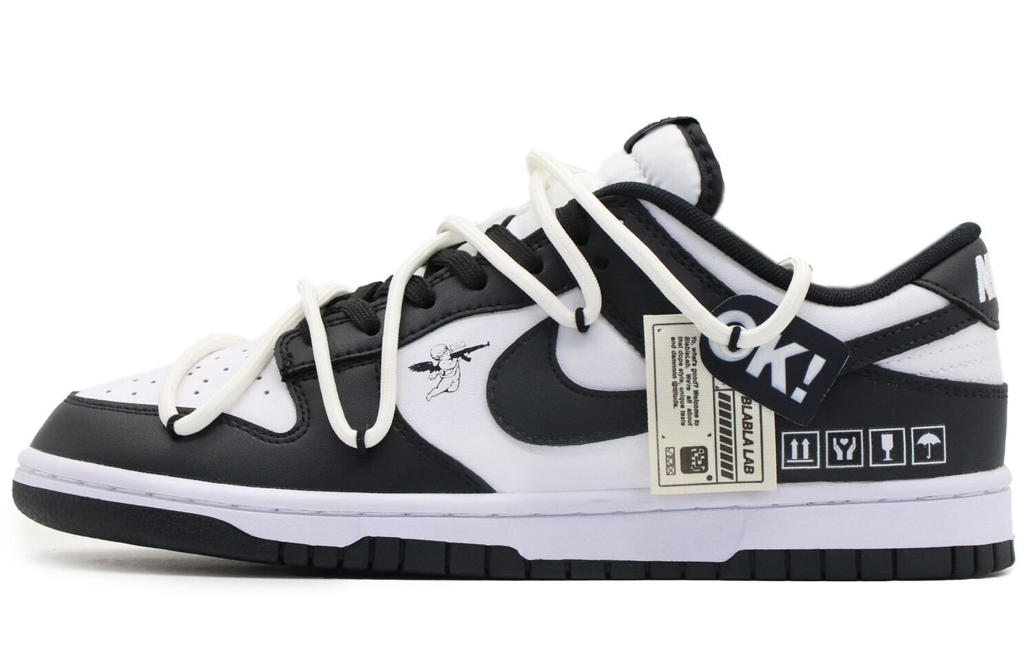 

Кроссовки Nike Dunk Skateboard Shoes Men Low-Top Black White