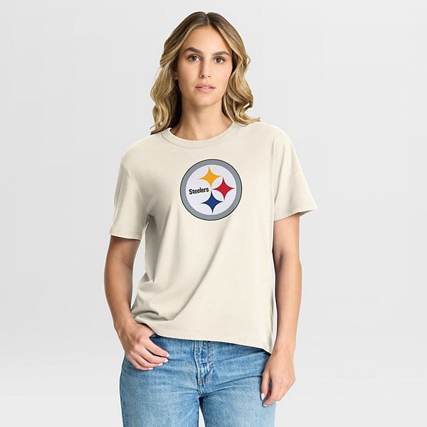 

Женская футболка Pittsburgh Steelers Dove Legacy кремового цвета Fanatics, Бежевый, Женская футболка Pittsburgh Steelers Dove Legacy кремового цвета Fanatics