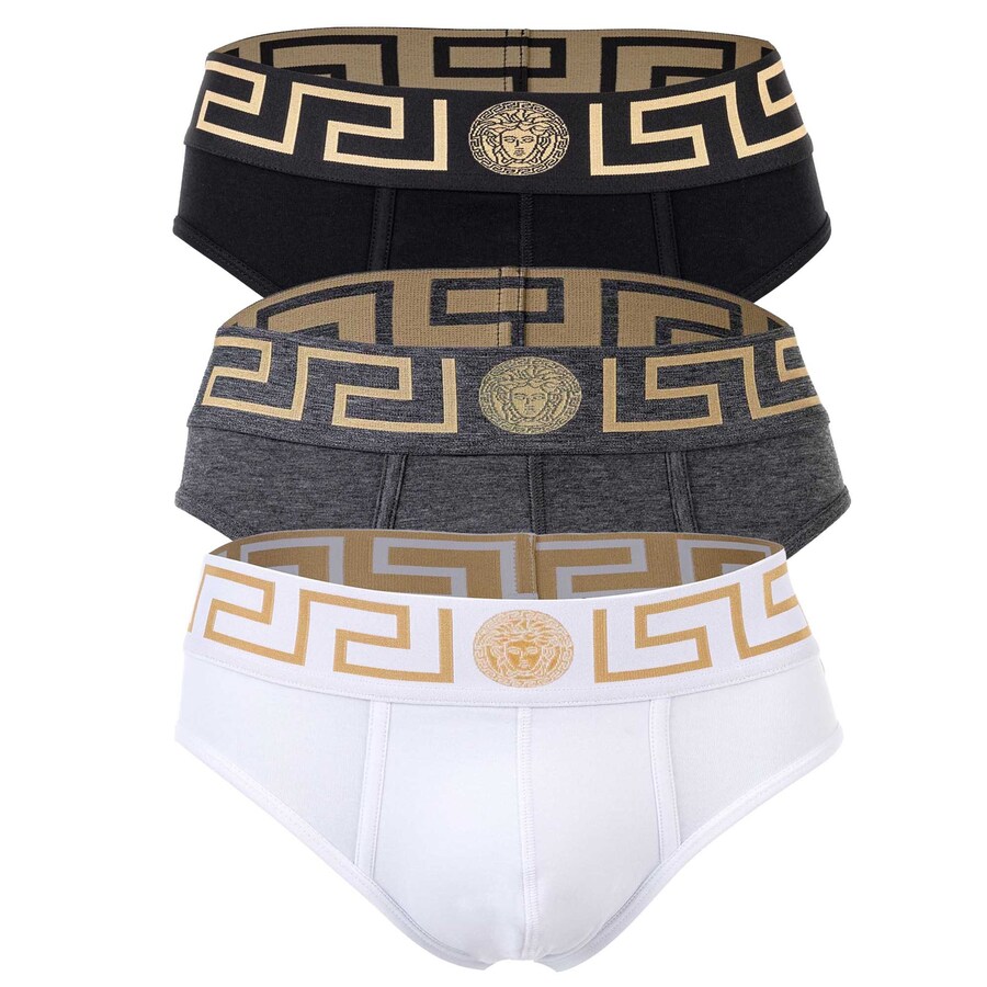 

Трусы VERSACE, цвет Grey/Black/White