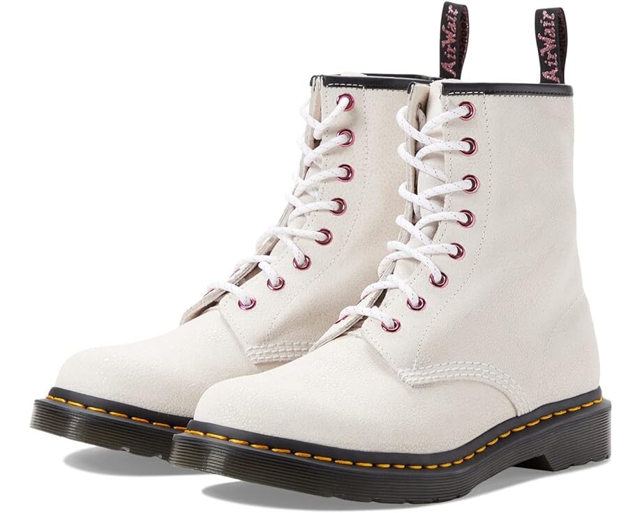

Ботинки Dr. Martens 1460 Bejeweled Leather Boot, цвет White Bejeweled