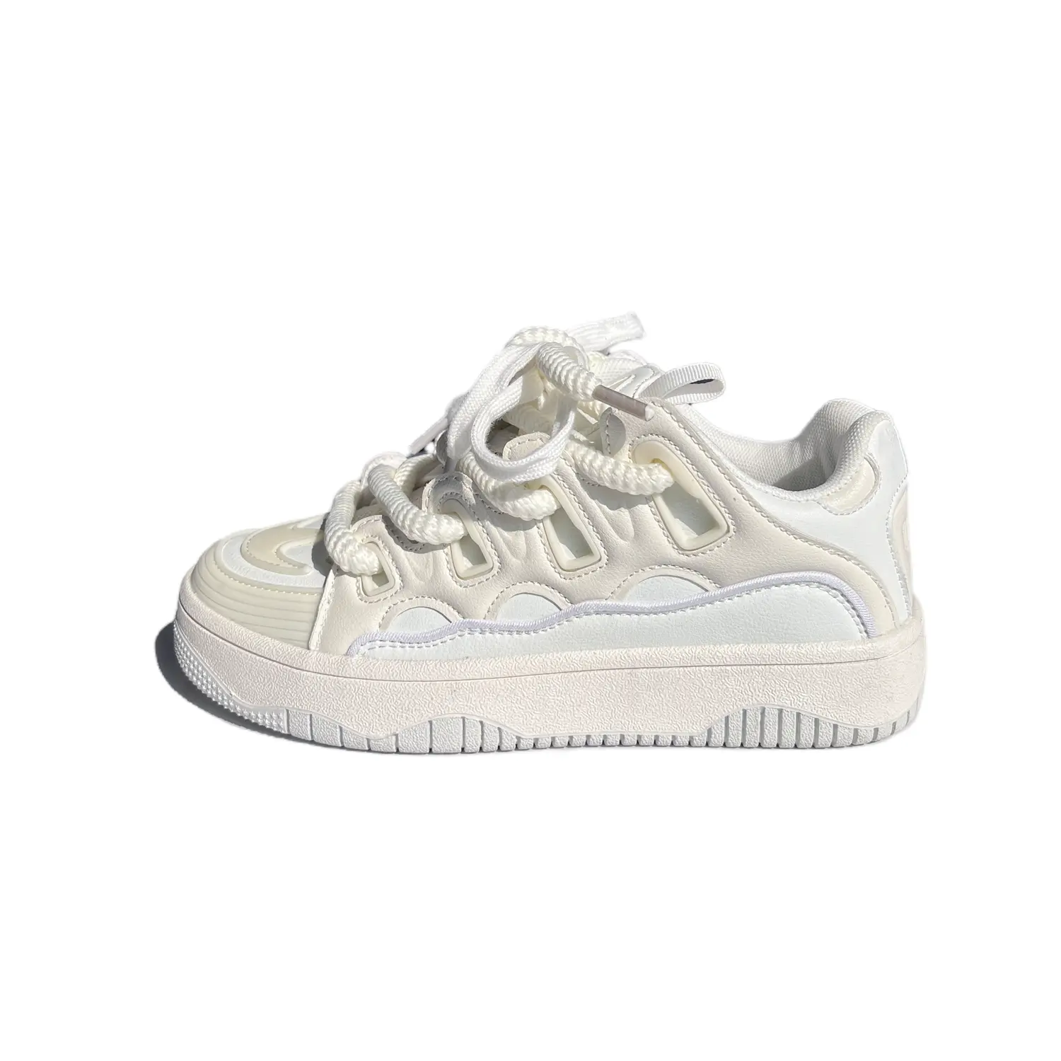 

Кроссовки JIANGSHOU Skateboarding Shoes Unisex Low-top White, цвет Off White