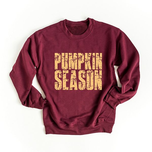 

Свитшот женский Pumpkin season block distressed Simply Sage Market, Maroon