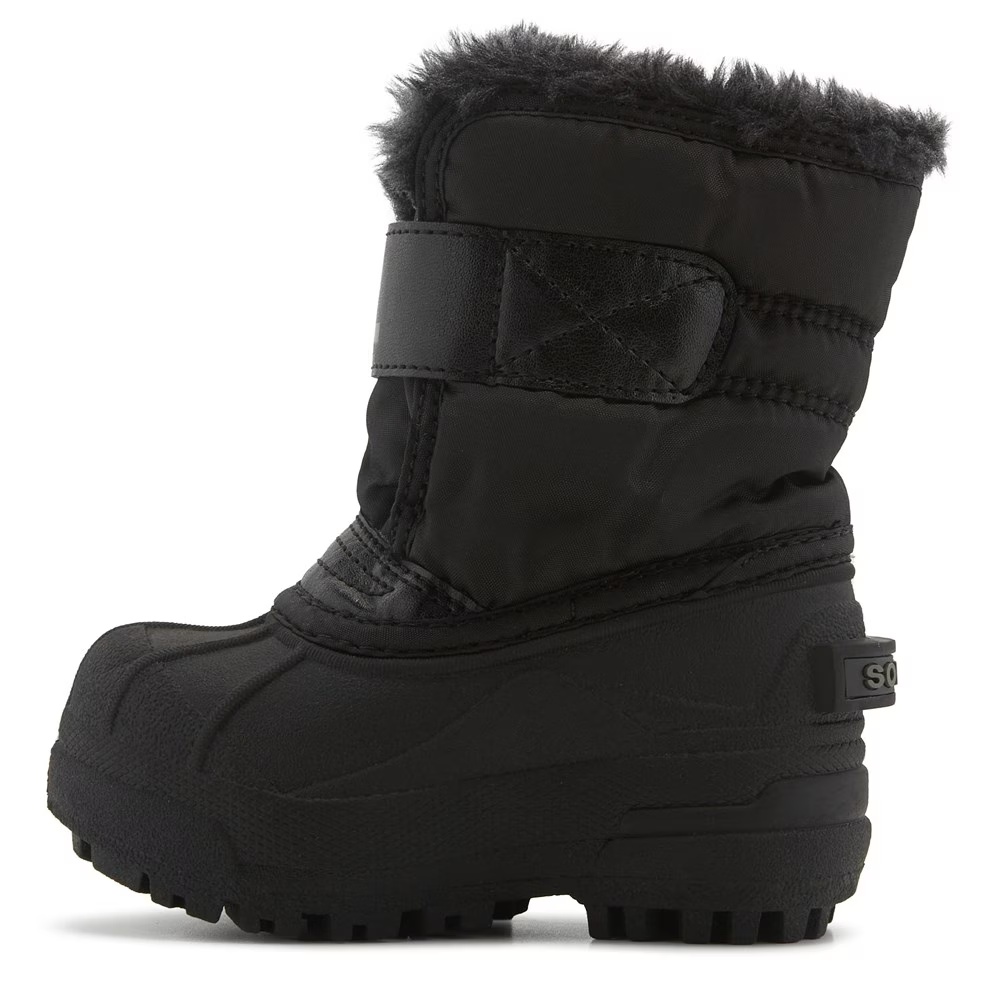 Детские водонепроницаемые зимние ботинки для малышей Sorel Snow Commander, black/charcoal — фото 3