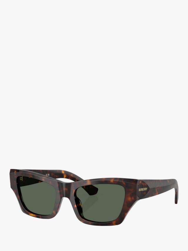 

BE4441U женские солнцезащитные очки Cat's Eye Burberry, Dark Havana/Green