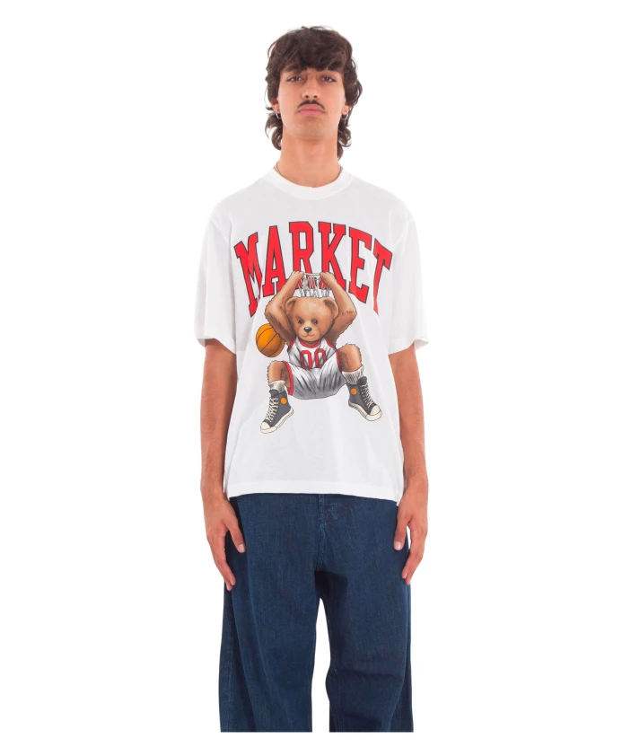 

Футболка с изображением плюшевого мишки, погружающегося в воду Market, белый