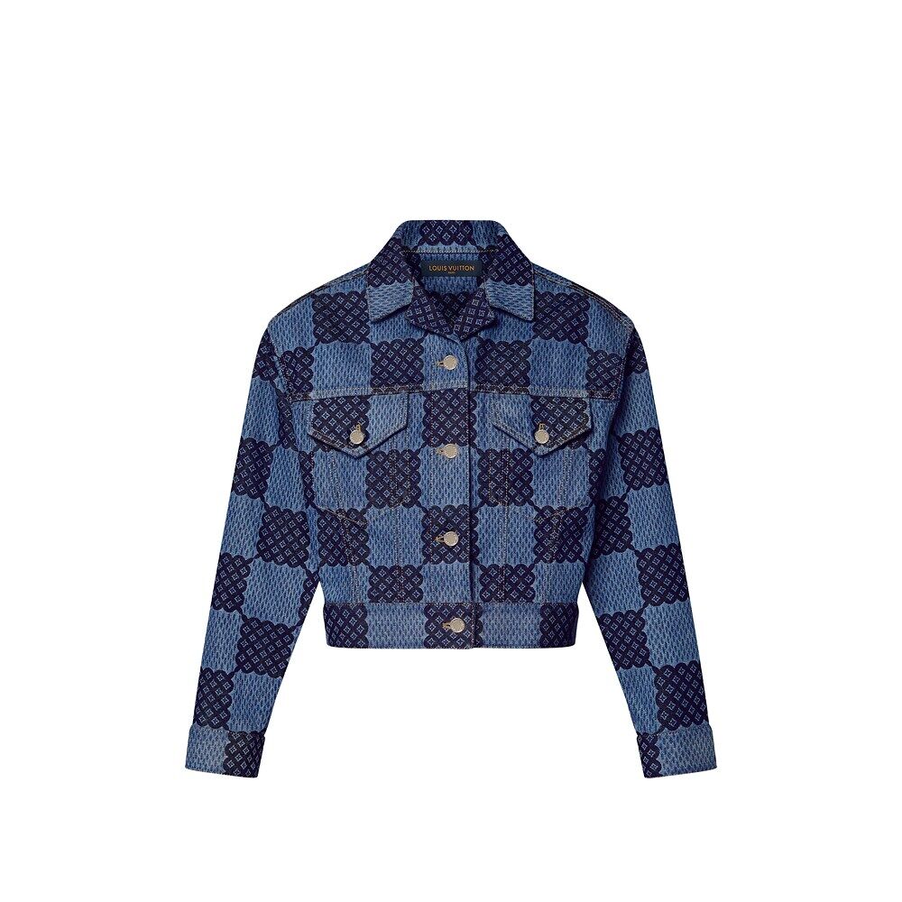 

Джинсовая куртка Damier Louis Vuitton, синий