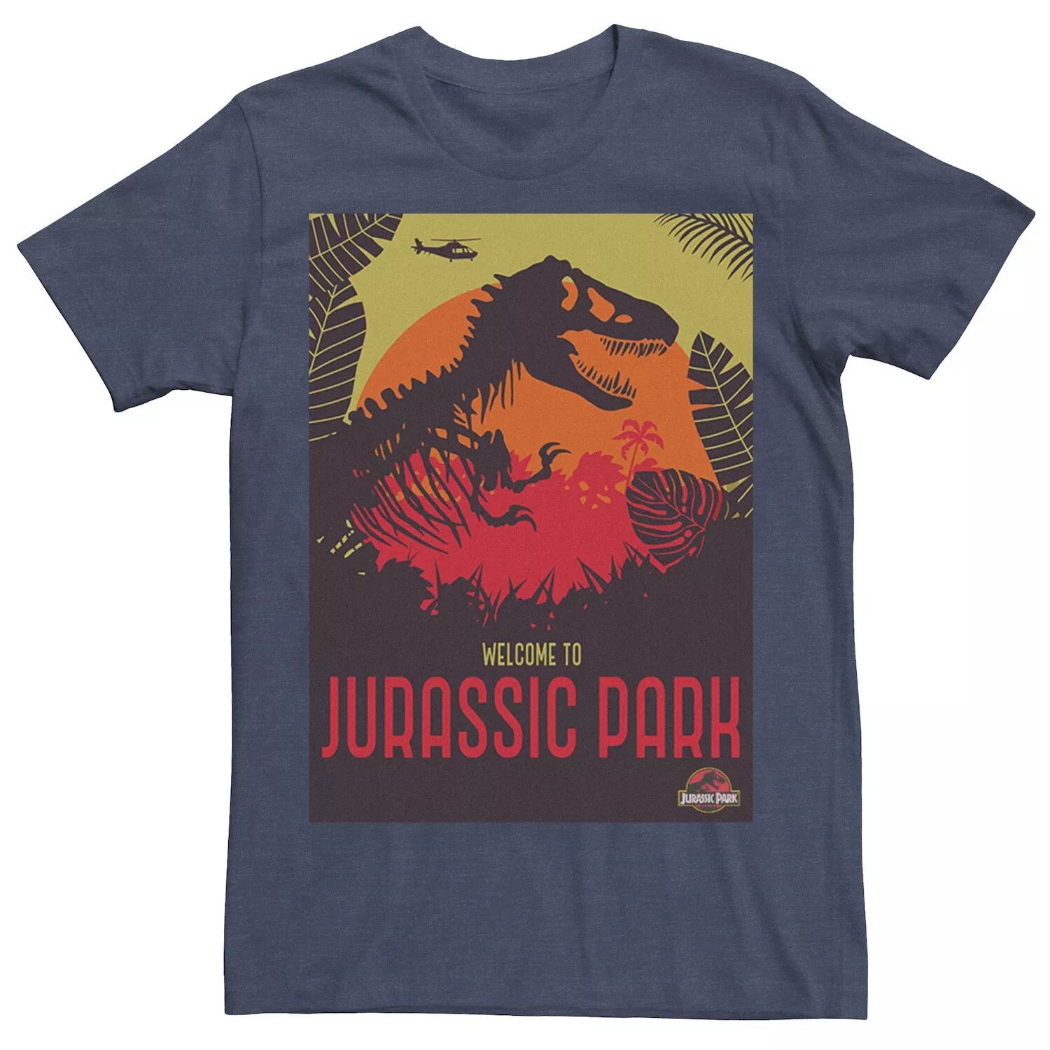 

Мужская футболка Jurassic Park Welcome T-Rex Sunset Licensed Character