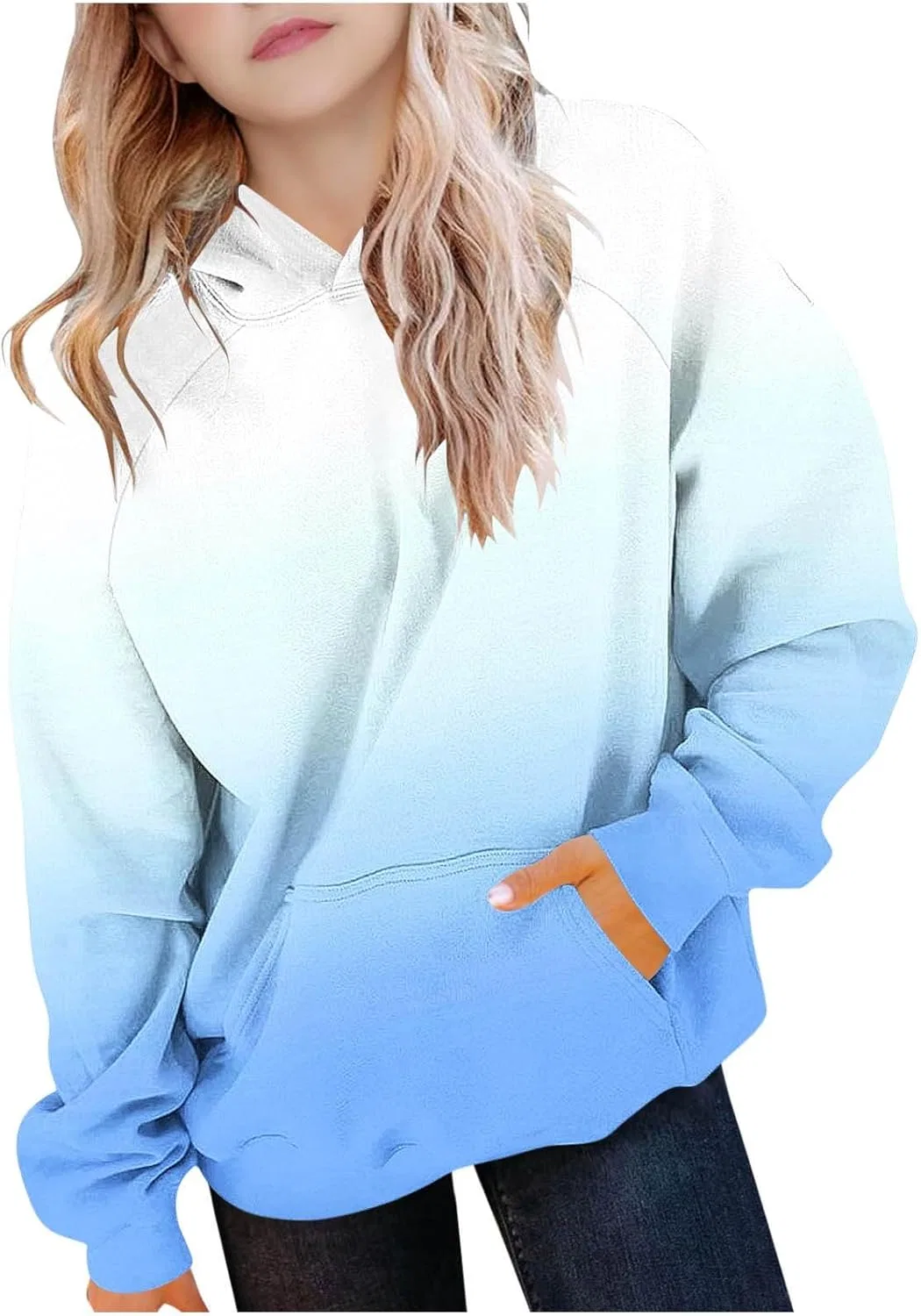 Толстовка с капюшоном, оверсайз, Bidobibo, D# Sky Blue