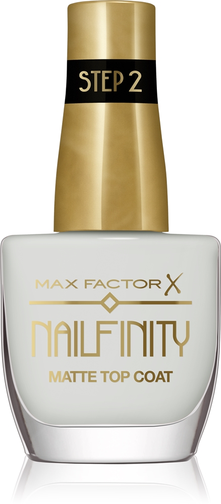 

Матовое верхнее покрытие Nailfinity, верхний слой гель-лака, матовый эффект Max Factor, atspalvis 101 velvet curtain 12 мл