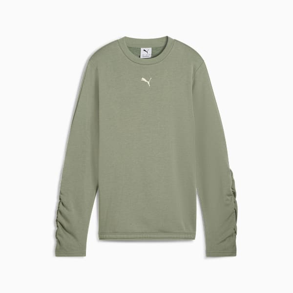 Толстовка с круглым вырезом для больших детей Bowtique Puma, зеленый — фото 4