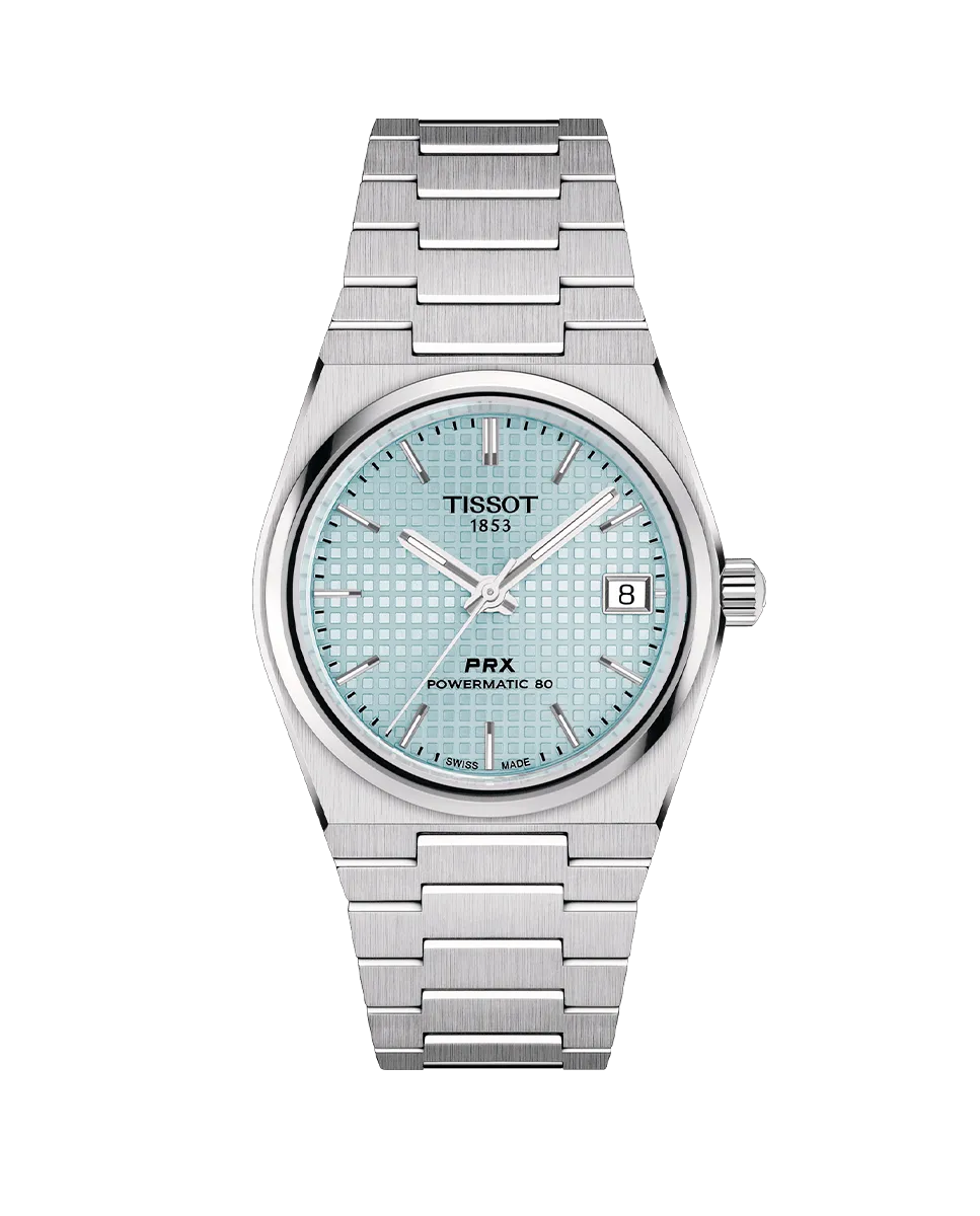 

Женские часы PRX Powermatic 80 Silver Steel 35 мм Tissot, серебряный
