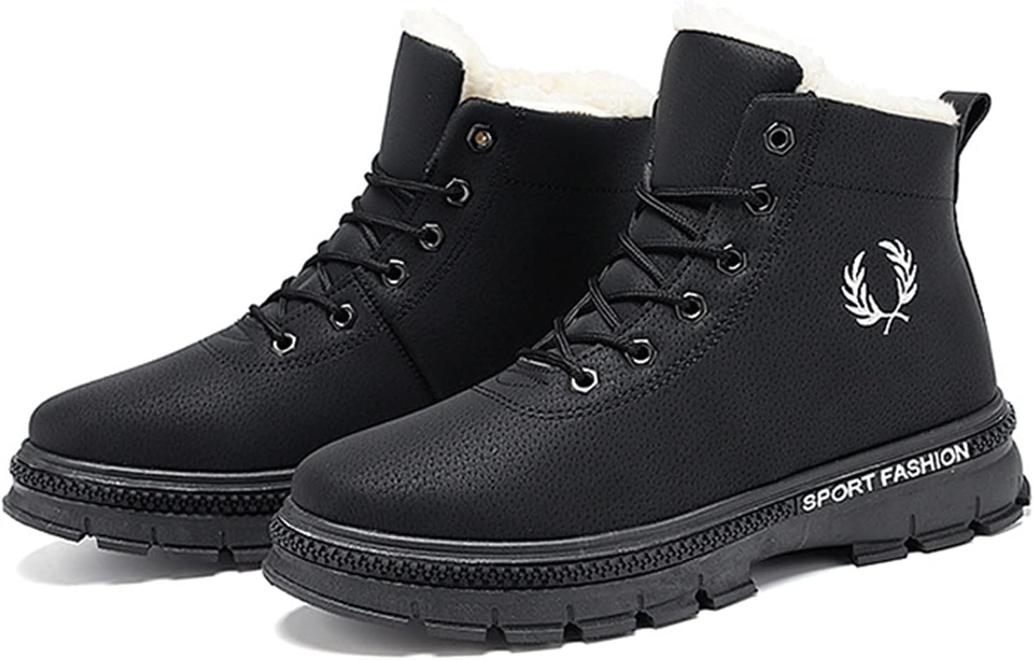 

Высокие походные ботинки, повседневные мужские ботинки, зимняя теплая классическая рабочая обувь на щиколотку, мягкая и удобная обувь для прогулок на улице и верховой езды, для дня рождения, Дня отца Rishengchang, черный