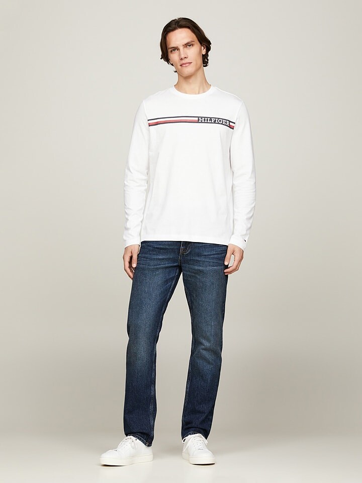 

Лонгслив Tommy Hilfiger Longsleeve, белый