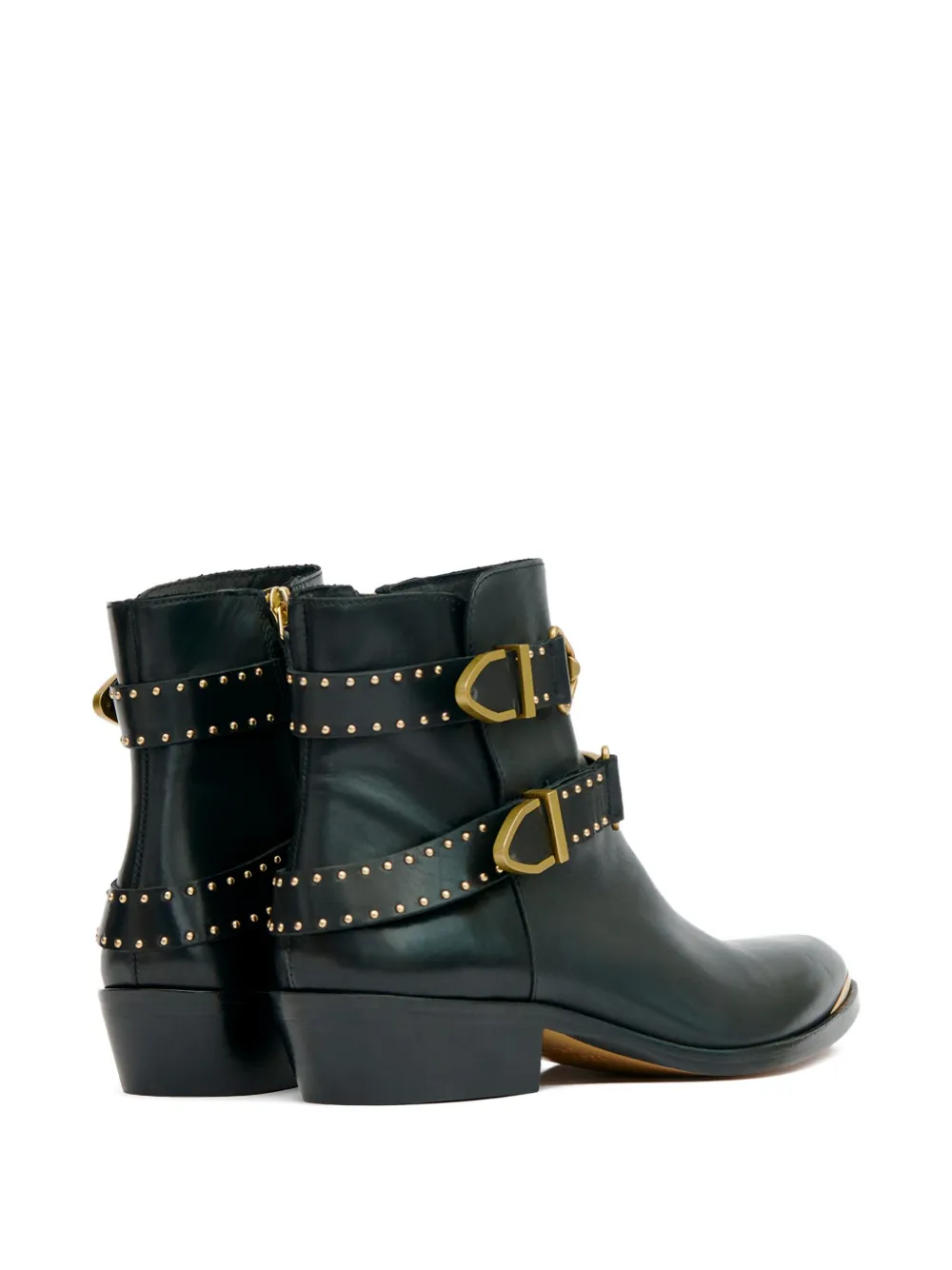 Ботильоны Zalya 35 с заклепками и пряжками Isabel Marant, черный — фото 3