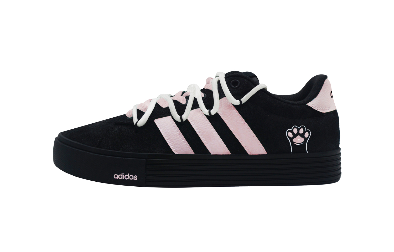 

Daily 4.0 Chubby Little Craftsman устойчивые к истиранию низкие кроссовки для скейтбординга унисекс черный Adidas, розовый