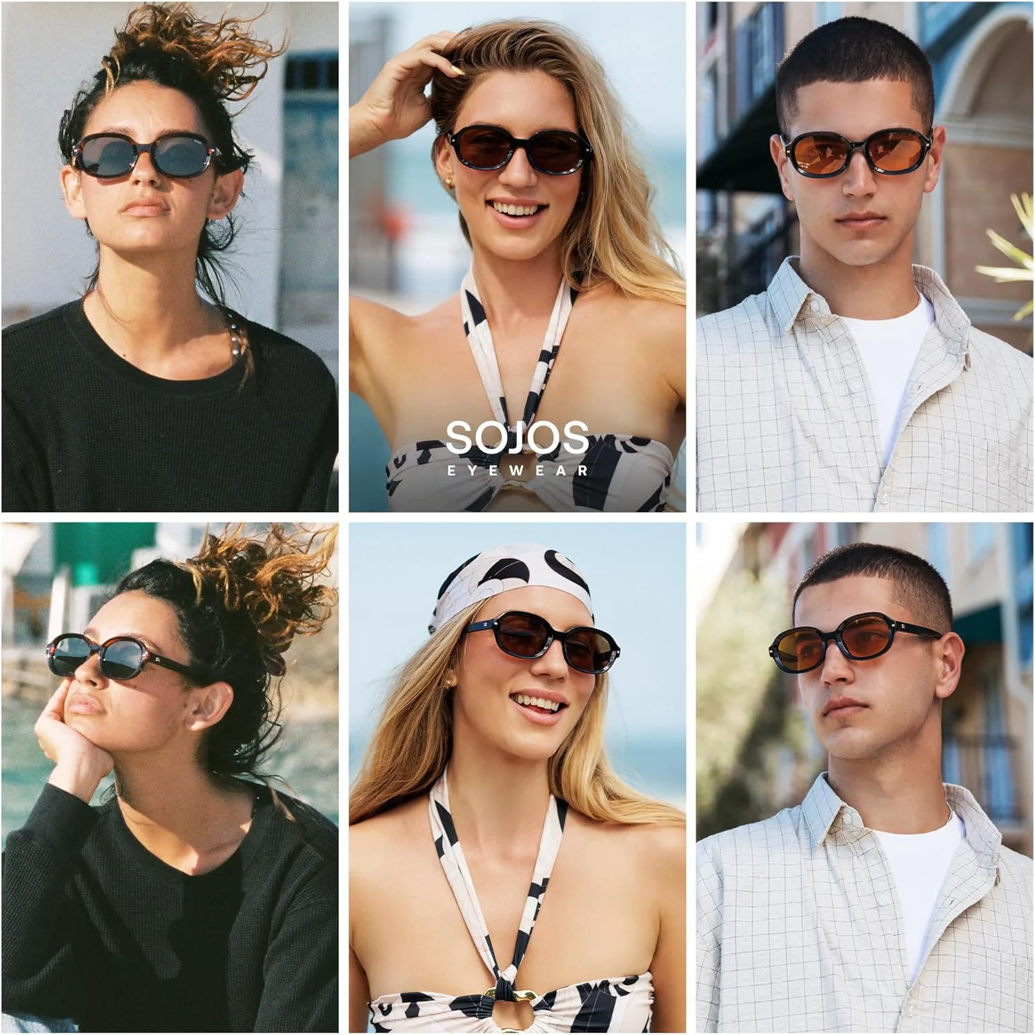 

Солнцезащитные очки SOJOS в стиле ретро, ​​овальные и круглые, поляризованные, для женщин и мужчин, винтажные, 80-х и 90-х годов, модель SJ2603, Red/Light Brown Tint