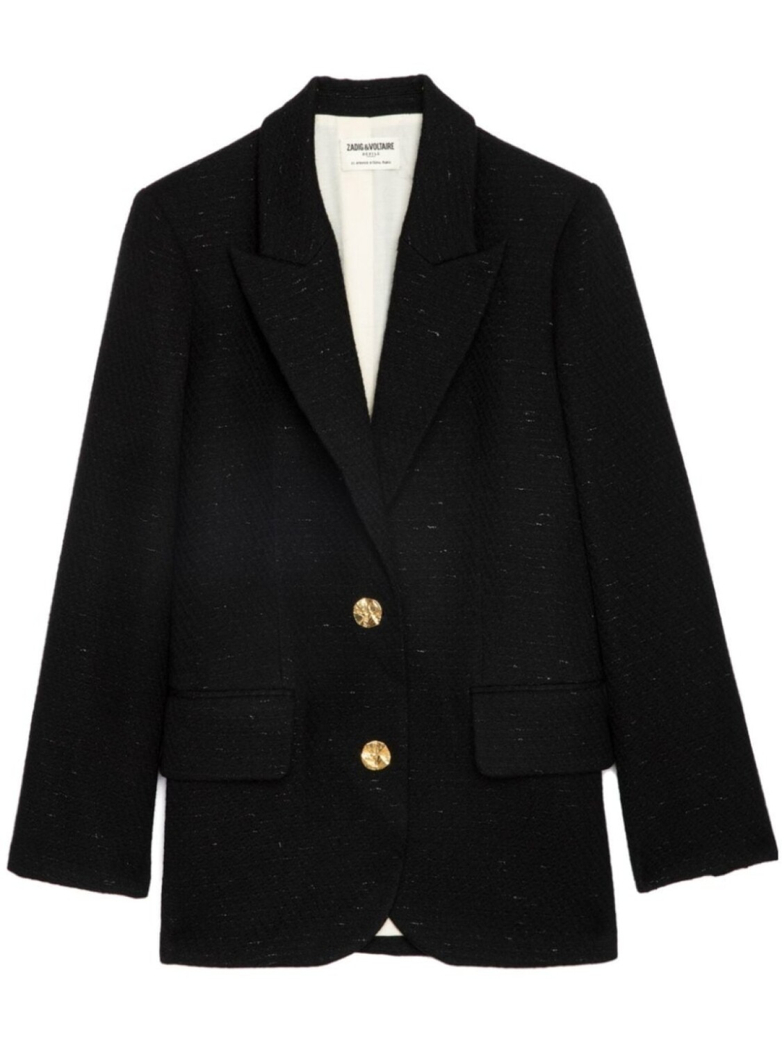 

Однобортный твидовый блейзер Zadig&Voltaire, черный